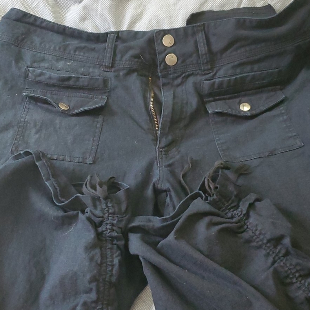 Black Crop Venezia Pant